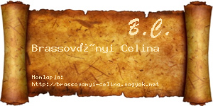 Brassoványi Celina névjegykártya